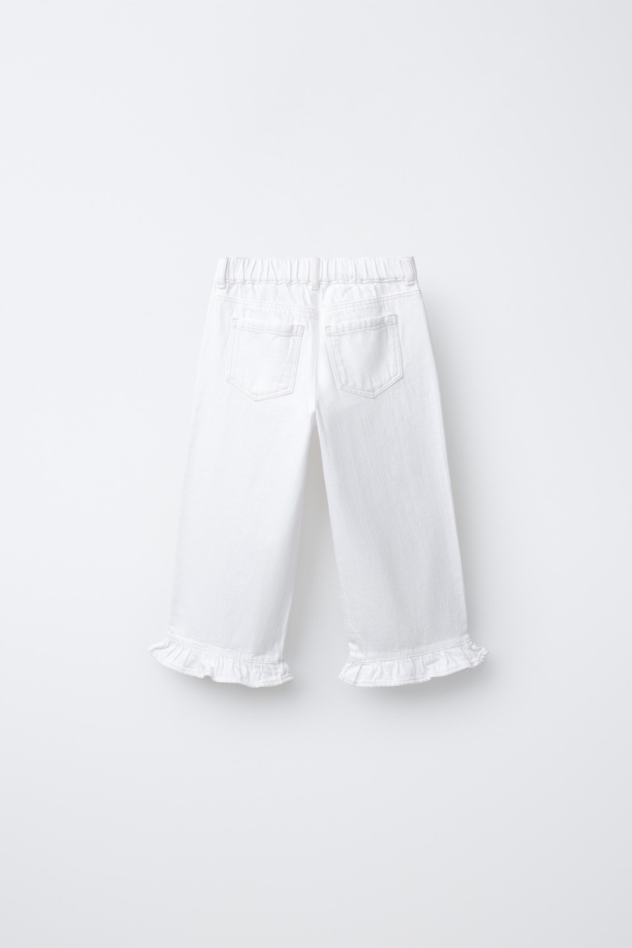 JUPE-CULOTTE EN JEAN À VOLANTS